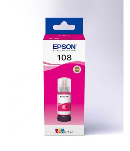 Tinta Epson 108 EcoTank Magenta (C13T09C34A)