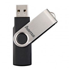 USB Memory stick HAMA ROTATE 16GB 2.0 , black-silver (00094175)