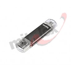USB HAMA LAETA TWIN 2.0 32GB, 10MB/s, sivi (123925)