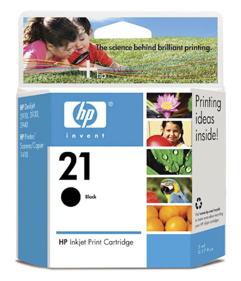 Tinta HP black 21