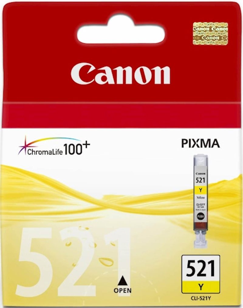 Tinta CANON CLI-521 YELLOW