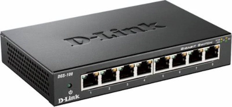 Switch DLINK 8-Port Gigabit Unmanaged Metalni DGS-108/E