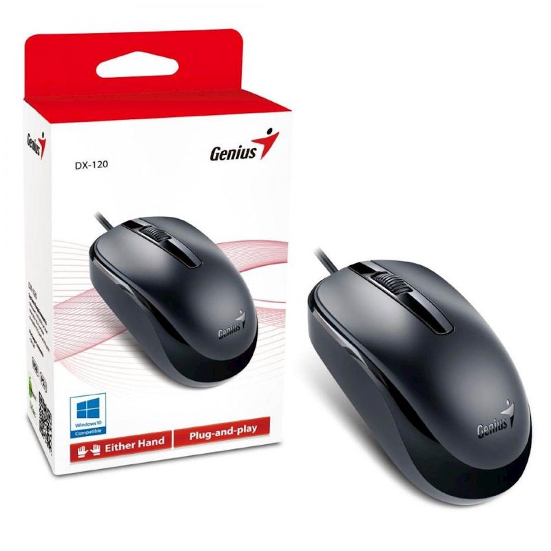 MIŠ GENIUS DX-120 USB, OPTIČKI, CRNI - Image 2