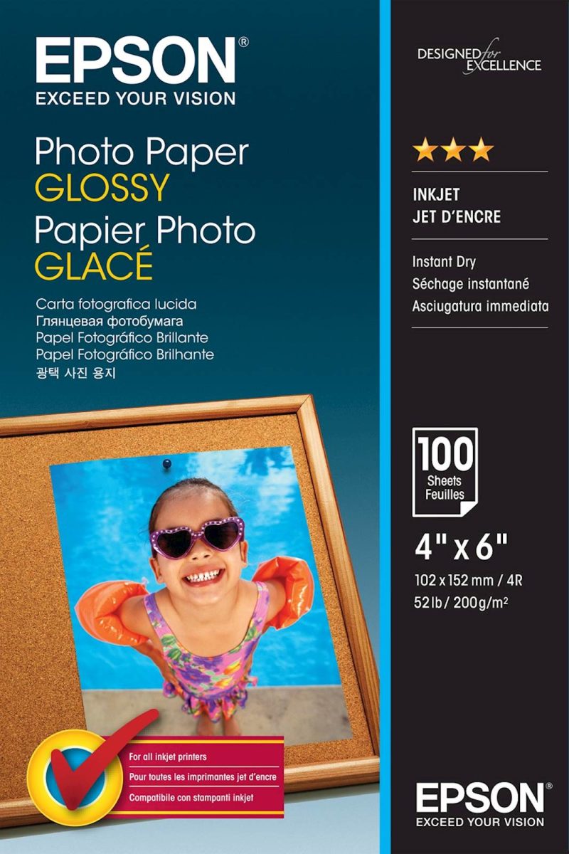 Papir EPSON Glossy 10x15, 100l, 200g/m2