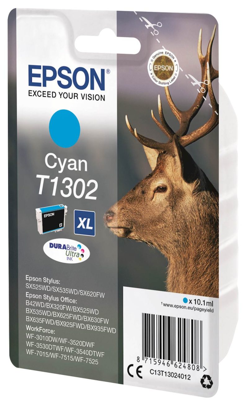 Tinta EPSON T1302 Cyan