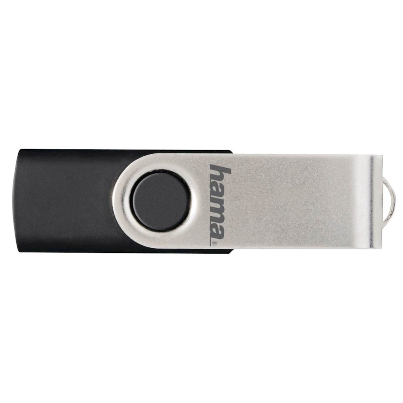 USB HAMA ROTATE 2.0 32GB, 10MB/s black/silver - Image 4