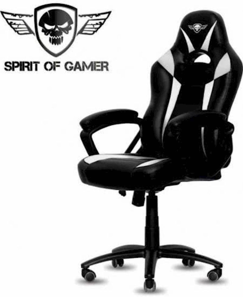 Gaming stolica Spirit of gamer FIGHTER crno-bijela - Image 2