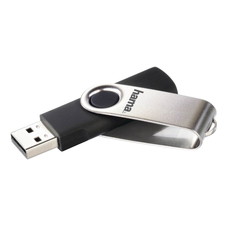 USB HAMA ROTATE 2.0 16GB, 10MB/s, black/silver - Image 3