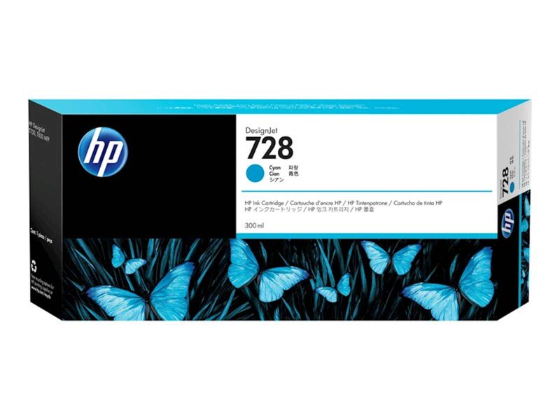 Tinta HP Cyan 728 300ml