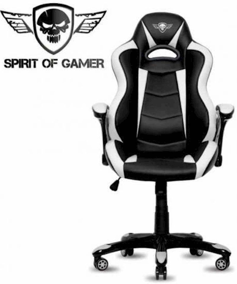 Gaming stolica Spirit of gamer RACING crno-bijela