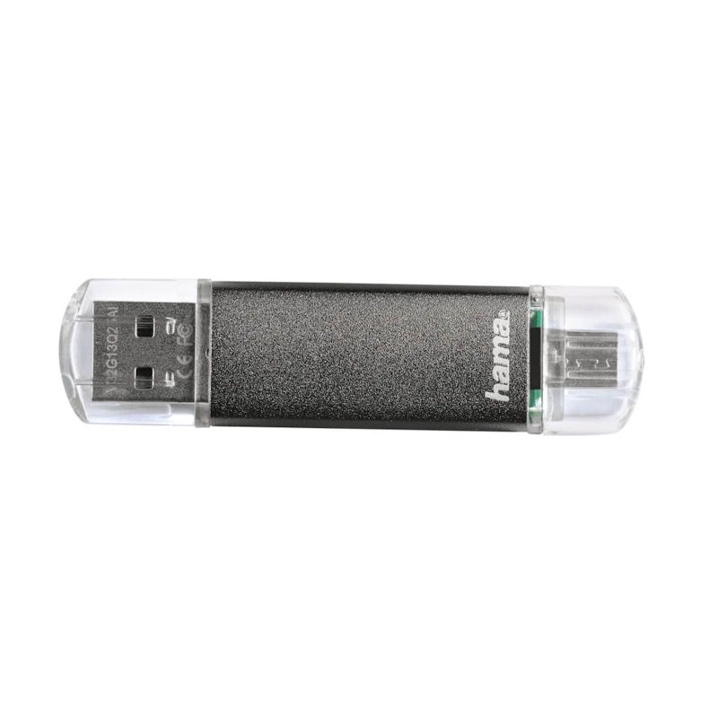 HAMA LAETA TWIN USB 2.0 16GB, 10MB/s, sivi - Image 2