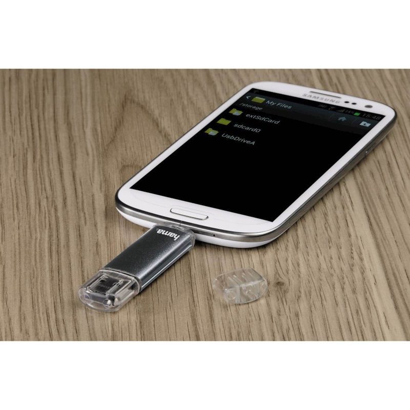 HAMA LAETA TWIN USB 2.0 16GB, 10MB/s, sivi - Image 3