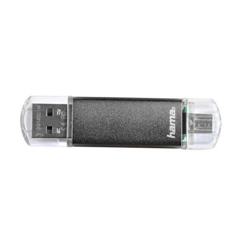 HAMA LAETA TWIN USB 2.0 8GB, 10MB/s, sivi - Image 2