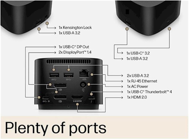 Docking HP Docking Station TB4 G4 120W (4J0A2AA)