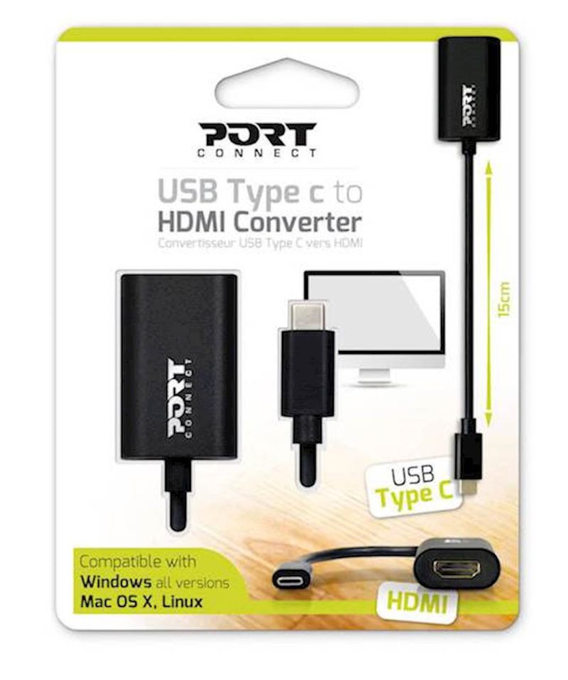 Adapter PORT USB-C u HDMI (rezolucija: 4096 x 2160 ) - Image 2