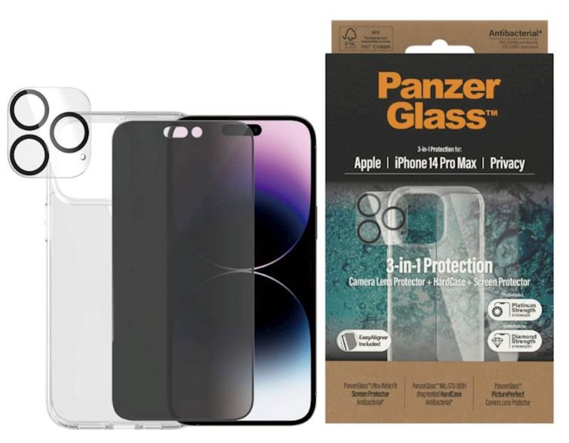 Bundle PanzerGlass iPhone 14 Pro Max Privacy