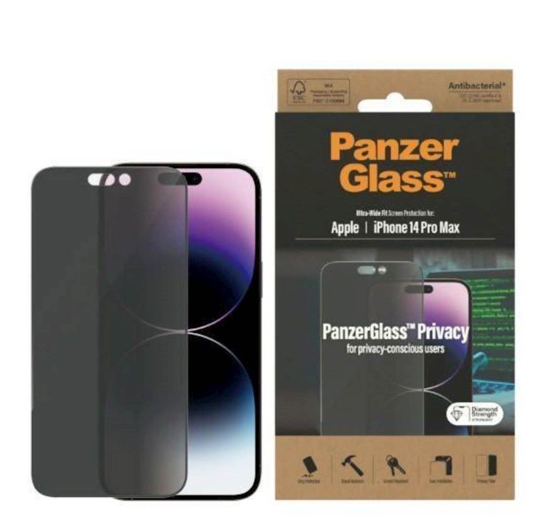 Zaštitno staklo PanzerGlass iPhone 14 Pro Max Privacy