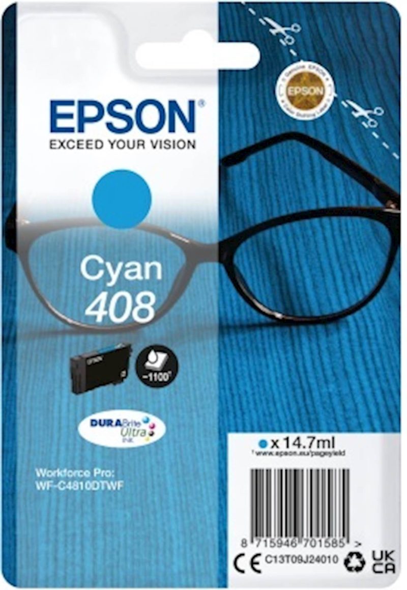 Tinta Epson DURABrite Ultra Spectacles 408/408L cy