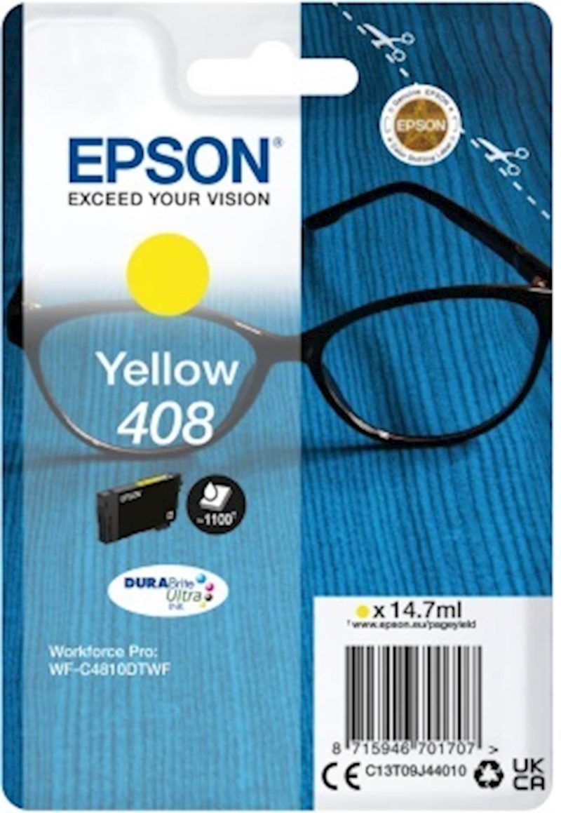 Tinta Epson DURABrite Ultra Spectacles 408/408L Y