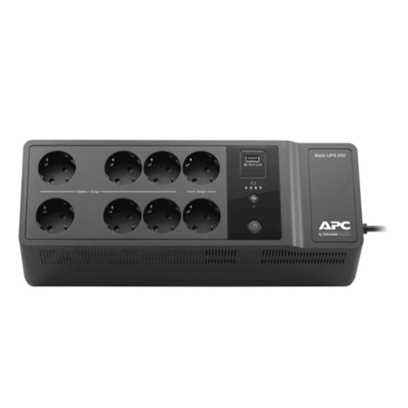 Back-UPS APC 650VA, 230V, 1 USB priključak za punjenje, 8 Schuko CEE7/7 utičnica (2 prenapona) - Image 3