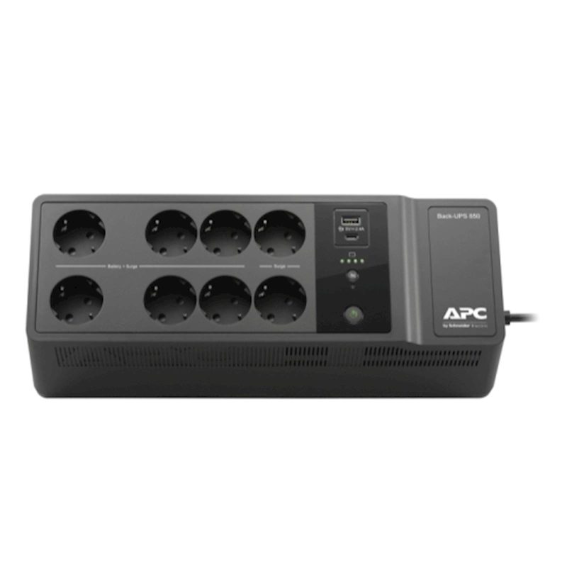 Back-UPS APC 850VA, 230V, USB Type-C i A portovi za punjenje, 8 Schuko CEE 7 utičnica (2 prenapona) - Image 3