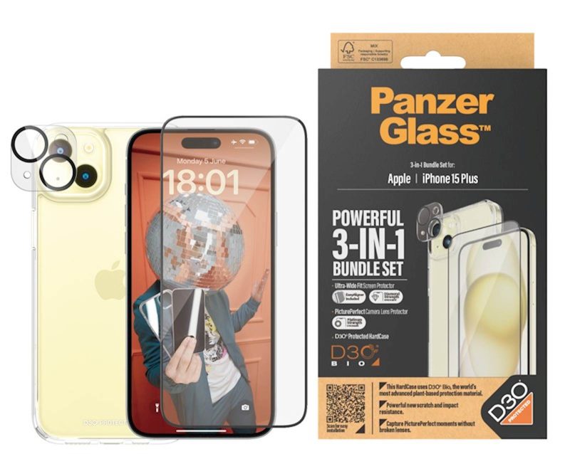 Bundle PanzerGlass iPhone 15 Plus