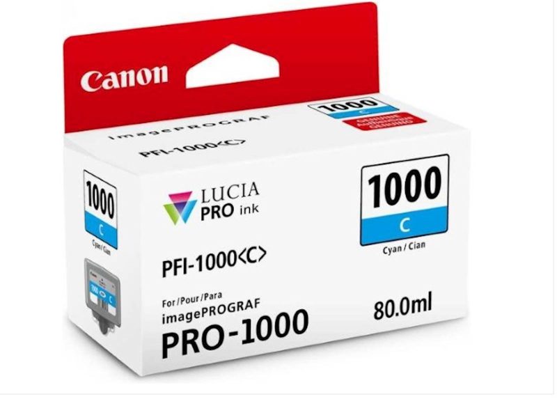 Tinta CANON PFI-1000 CYAN