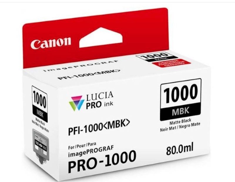 Tinta CANON PFI-1000 MATTE BLACK