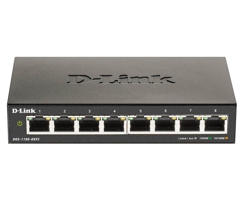 Switch DLINK 8-Port Gigabit Smart Managed V2