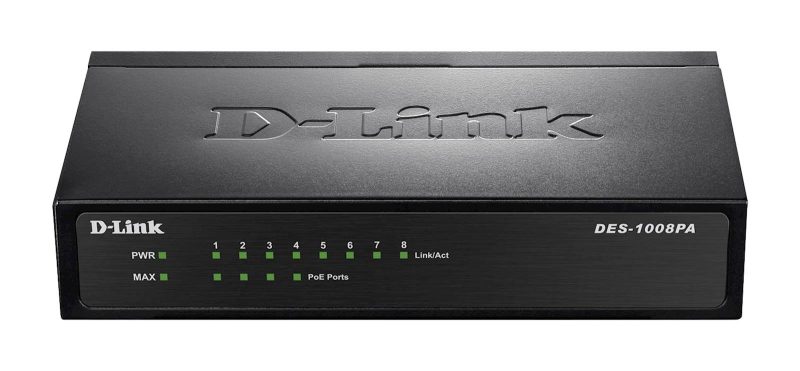 Switch DLINK 8-Port PoE Fast Ethernet Unmnged Desktop