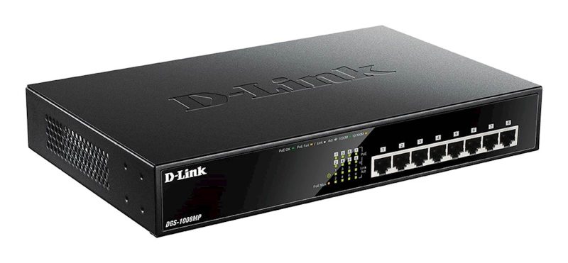 Switch DLINK 8-Port PoE Fast Ethernet Unmnged Desktop