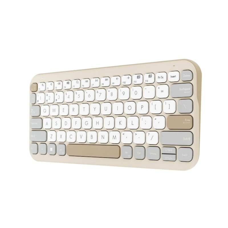 Tastatura ASUS Marshmallow KW100, brezžična/Bluetooth, Bež - Image 5