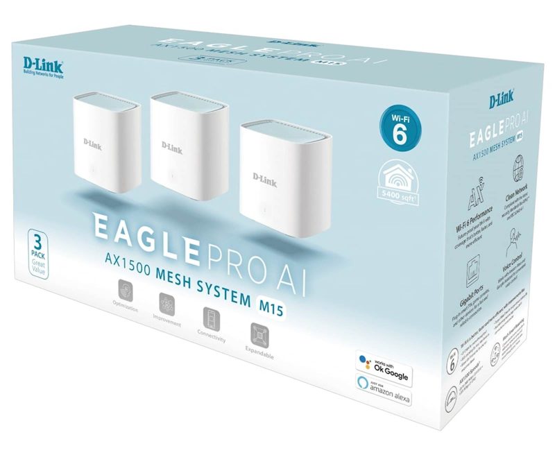 Mesh DLINK X1500, M15-3 WiFi 6,  3-Pack - Image 4