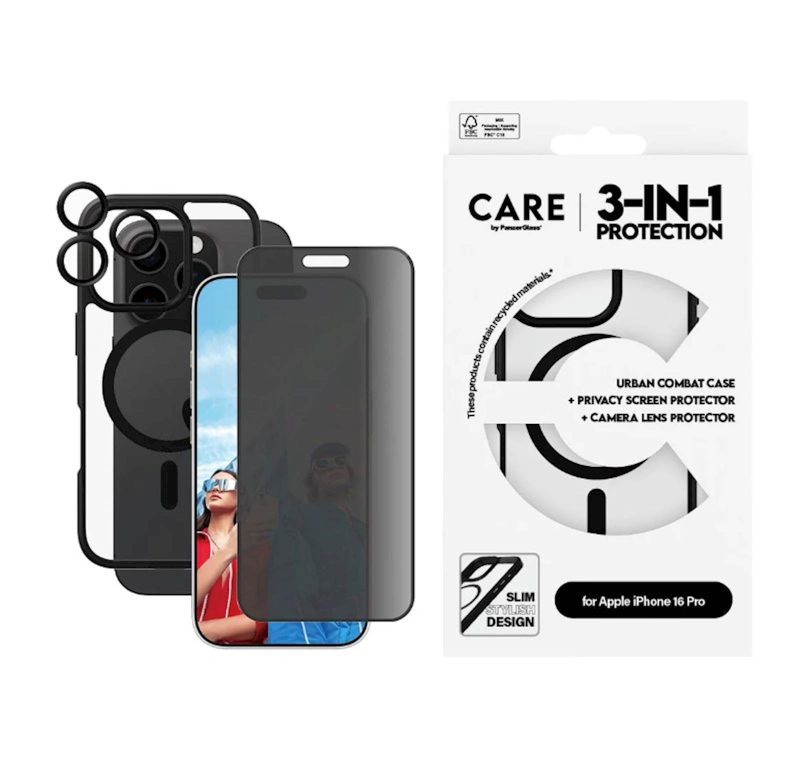 Bundle Care by PG iPhone 16 Pro MagSafe Privacy BK - Image 2