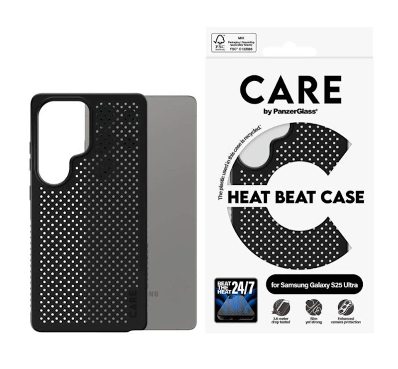 Zaštitni okvir Care S25 Ultra  HEAT BEAT Black