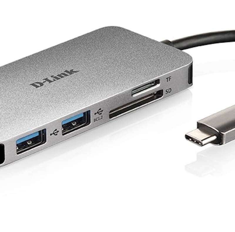 Hub DLINK 5u1 USB-C sa HDMI i SD/microSD