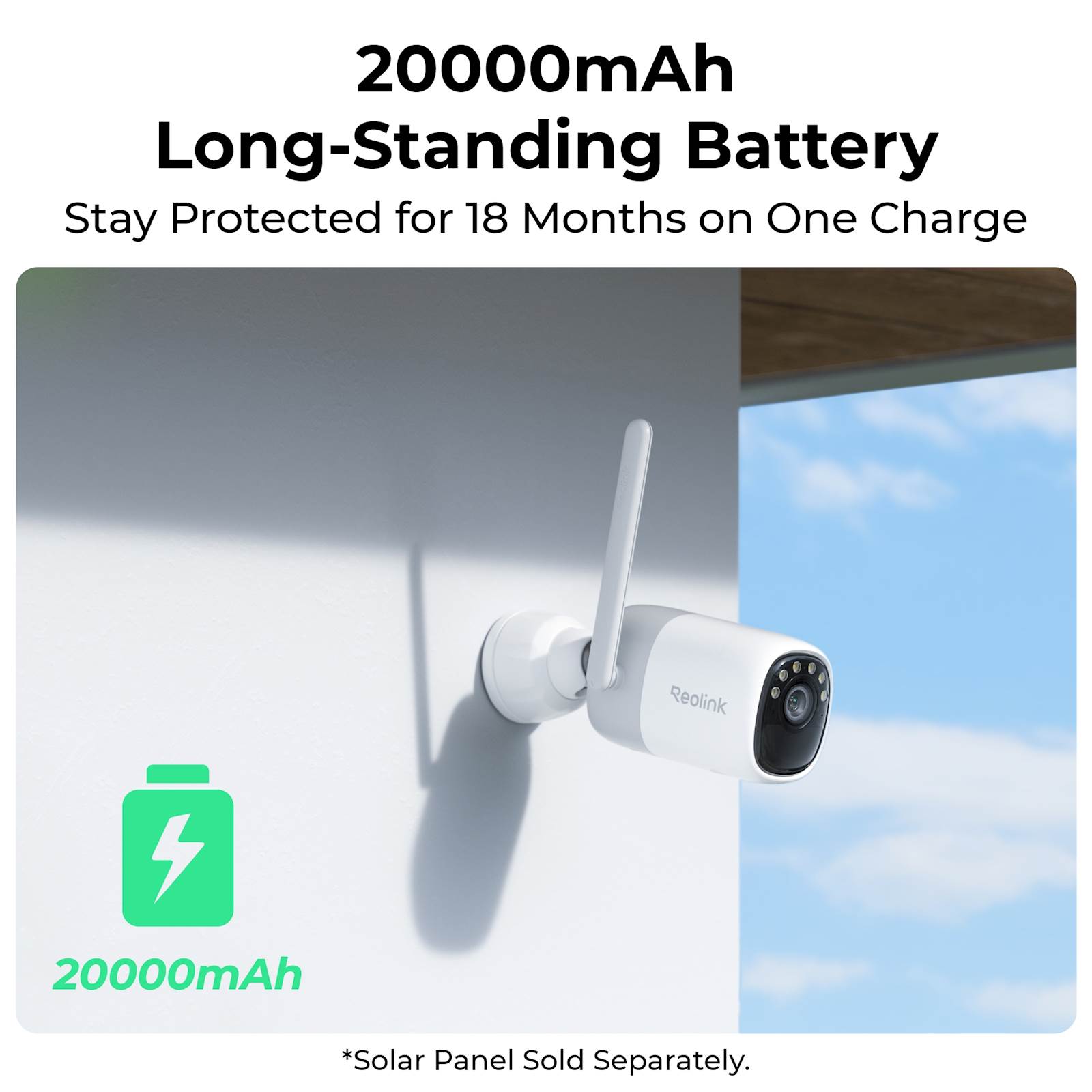 Reolink ALTAS B630 IP kamera + solarni panel 2, 4MP, 2K, WIFI 6, 20000mAh baterija, AI - Image 3