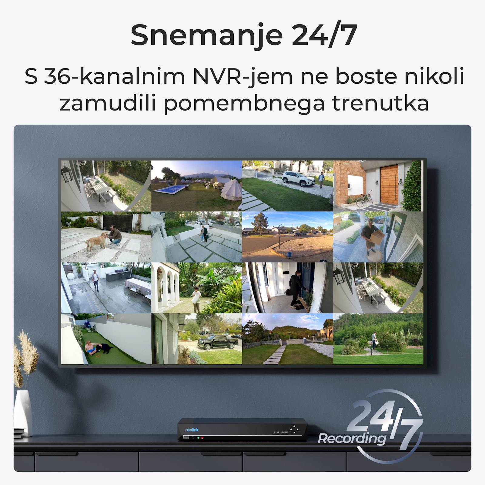 Reolink NVR snimač NVS36 16MP, 36 kanalni, podrška do 48 TB HDD - Image 3