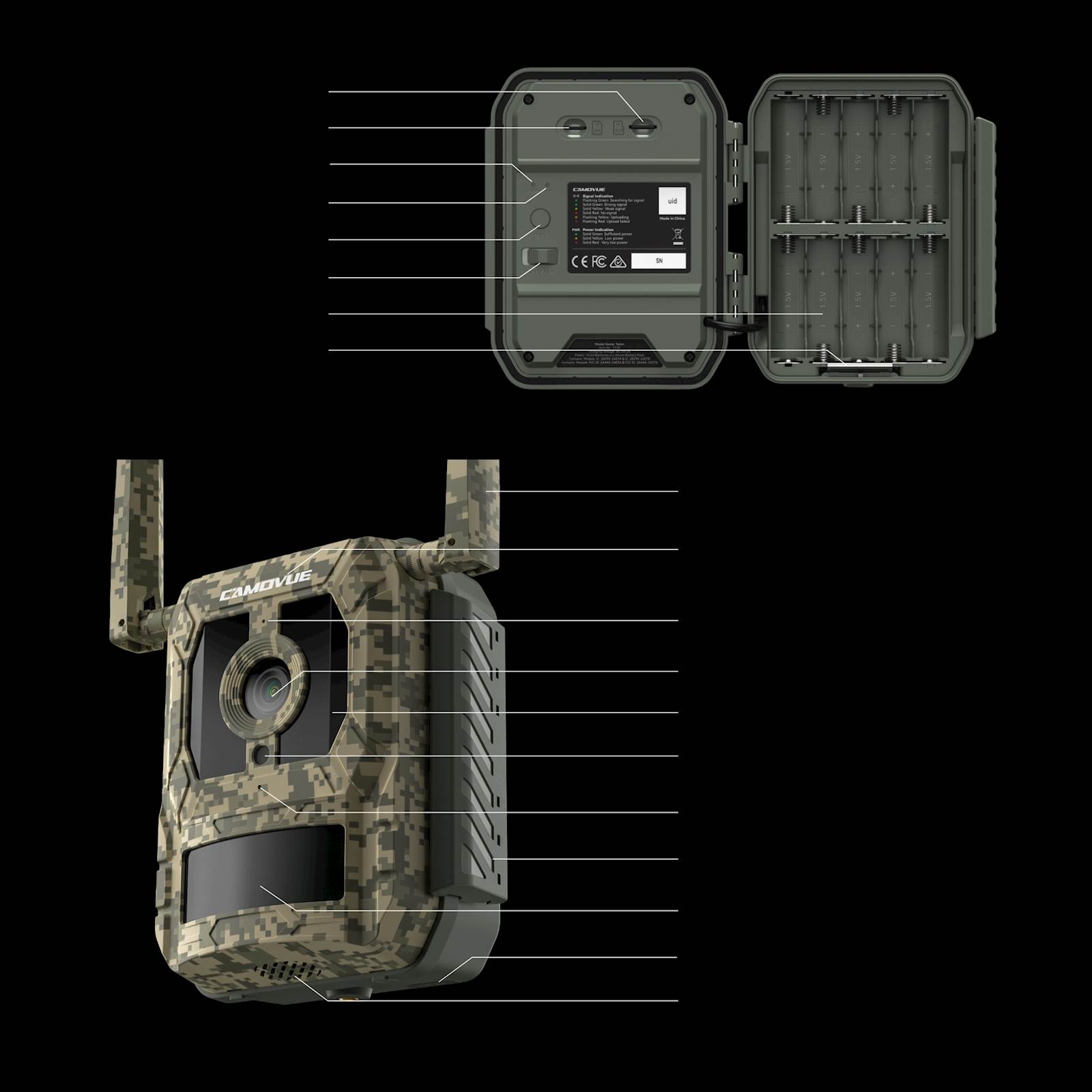 Reolink IP kamera Camovue Talon Serija S130 LTE/GPS, AAA baterije, prepoznaje 12 vrsta životinja - Image 2