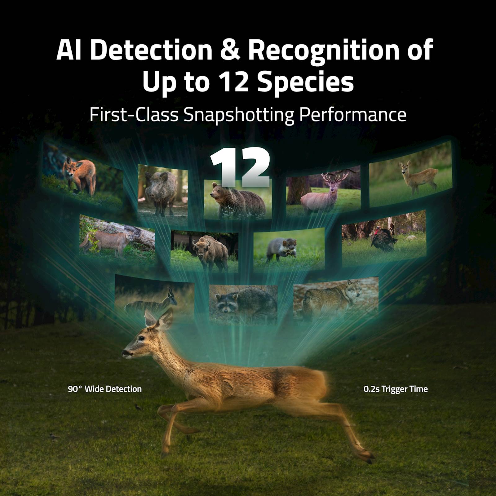 Reolink IP kamera Camovue Talon Serija S130 LTE/GPS, AAA baterije, prepoznaje 12 vrsta životinja - Image 5