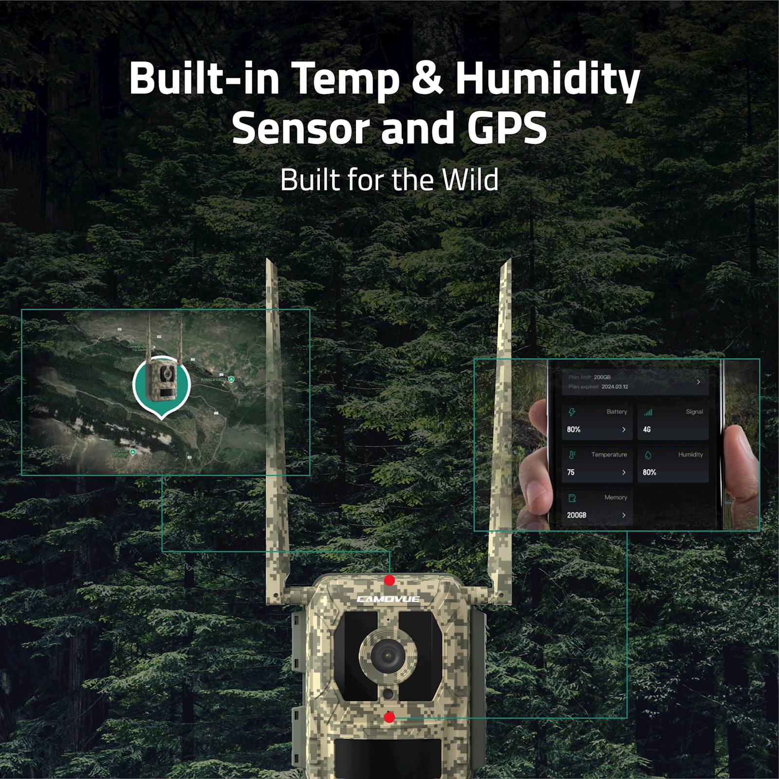 Reolink IP kamera Camovue Talon Serija S130 LTE/GPS, AAA baterije, prepoznaje 12 vrsta životinja - Image 7