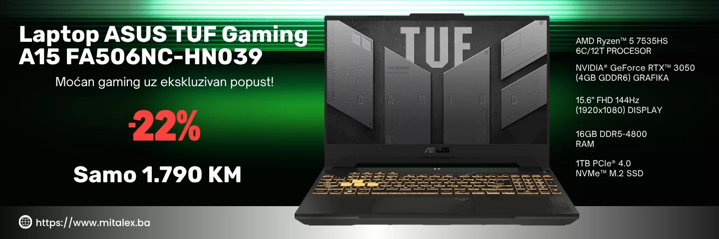 promocija laptop asus tuf gaming a15 fa506nc hn039