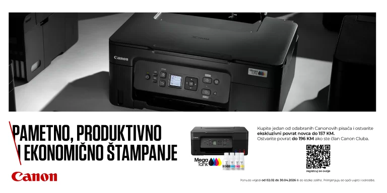 CANON MEGATANK CASH BACK PROMOCIJA